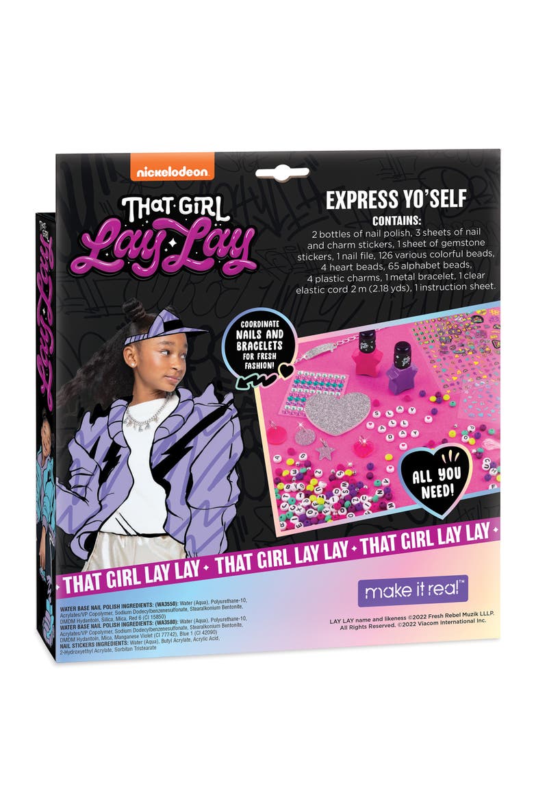 Express Yo Self Diy Nail Art & Bracelets Kit, Alternate, color, Multicolored