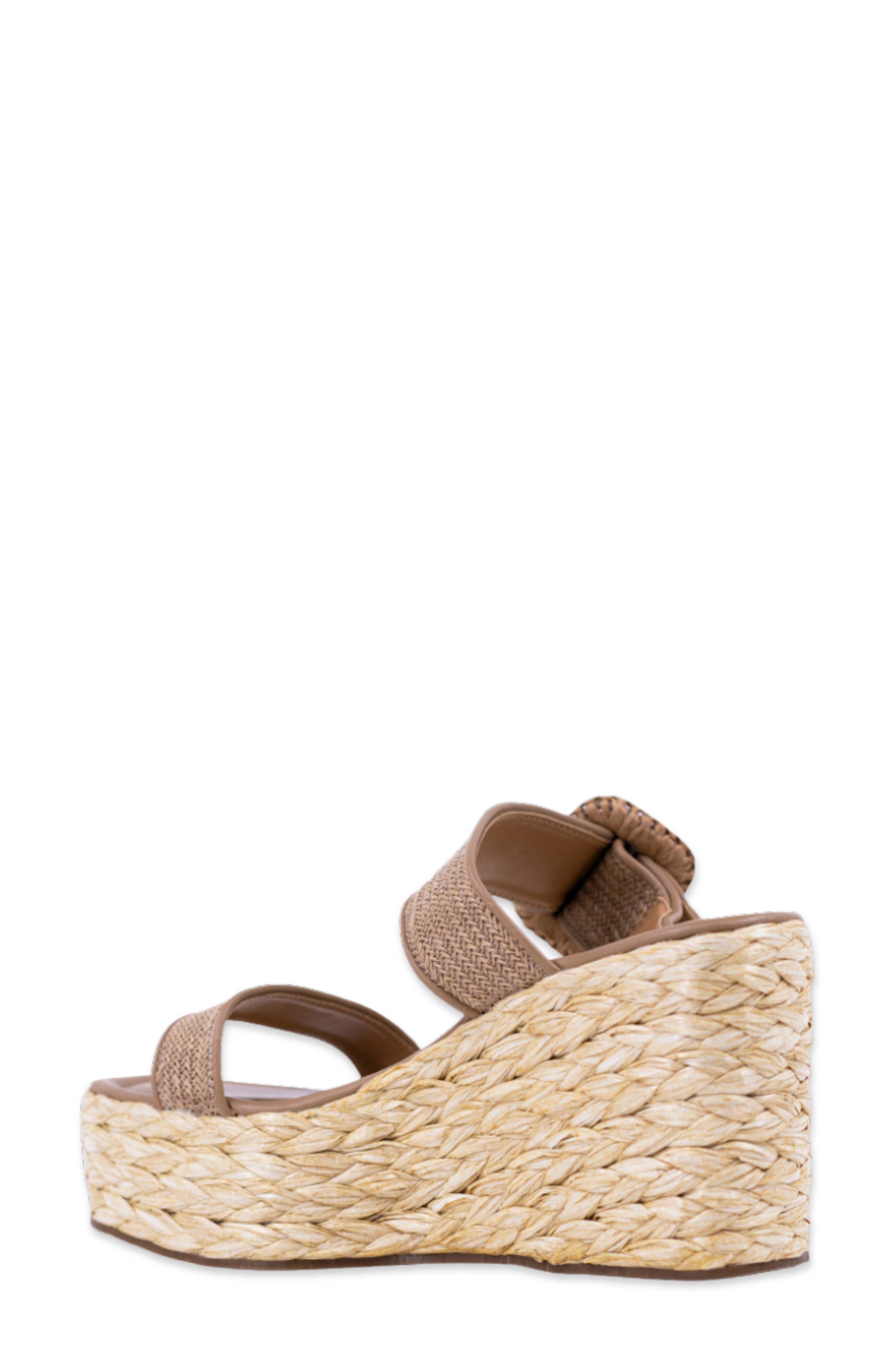 SHUSHOP Leena Platform Wedge Espadrille Sandal, Alternate, color, Natural