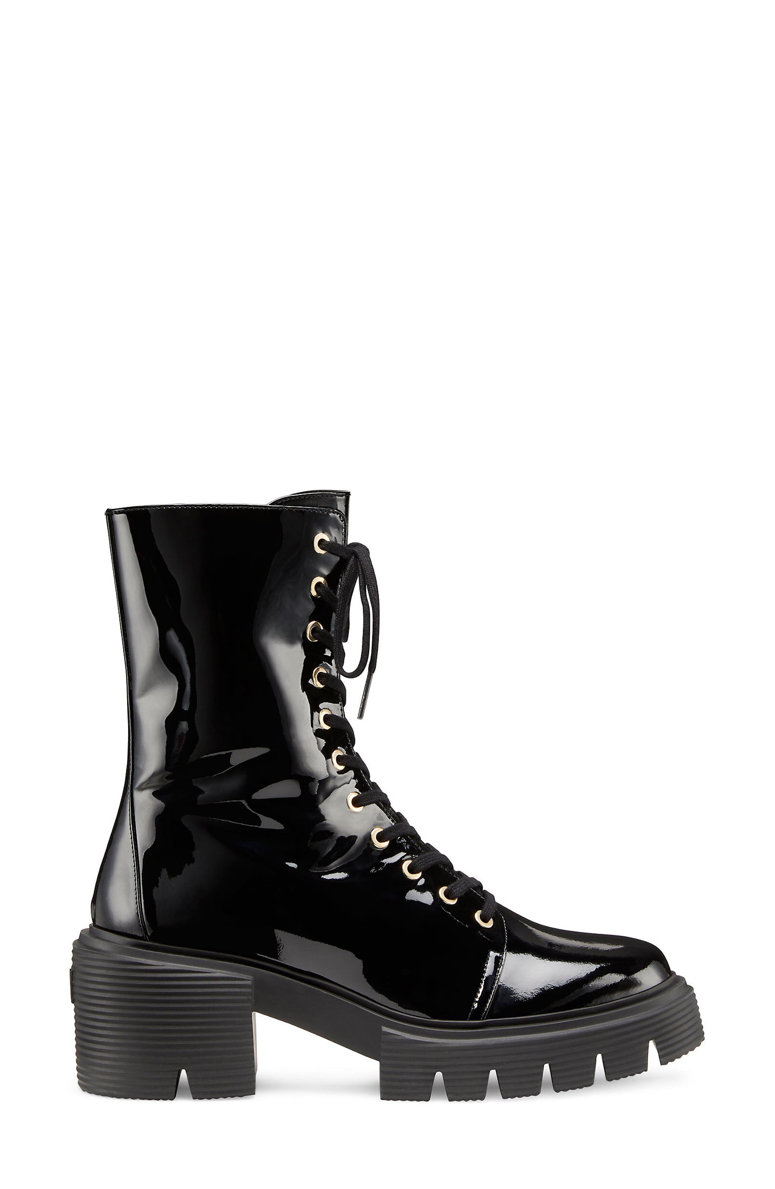 Soho Combat Boot, Alternate, color, BLACK