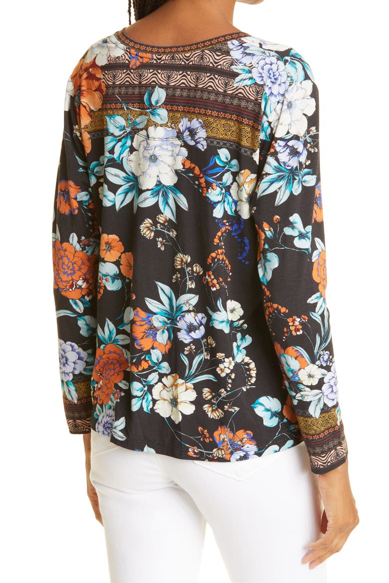 Golden Spring Favorite Floral Top, Alternate, color, MULTI