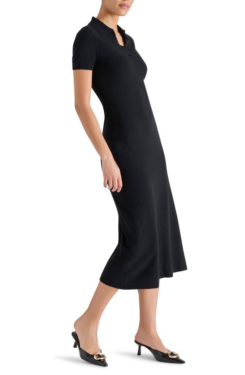 Steve Madden Banks Polo Midi Sweater Dress, Alternate, color, 