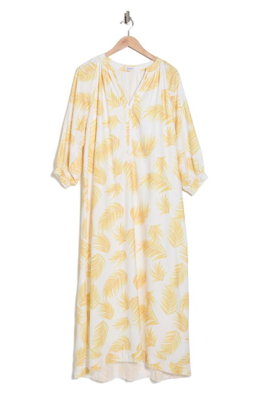 Area Stars Lyn Raw Hem Kaftan Maxi Dress In Multi