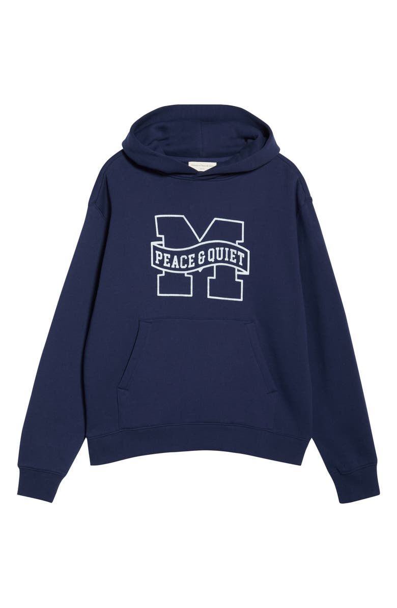 Museum of Peace & Quiet Banner Hoodie, Alternate, color, Navy