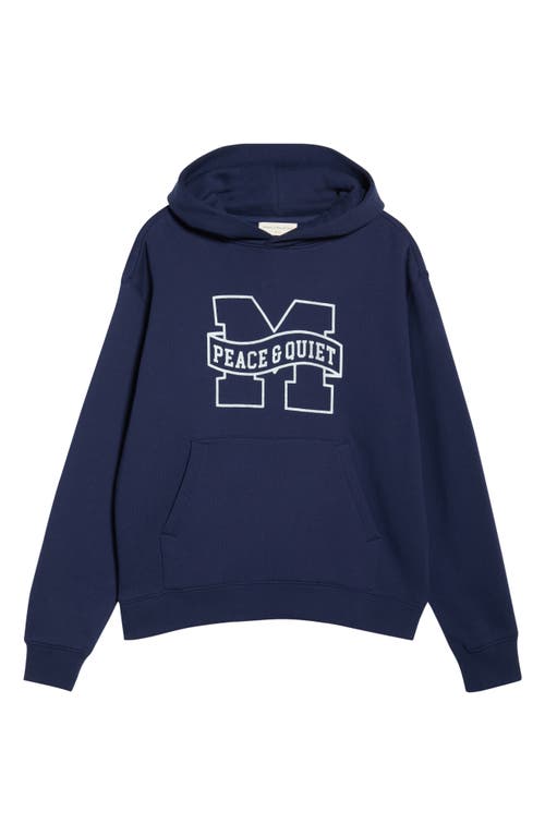 Museum of Peace & Quiet Banner Hoodie in Navy  product