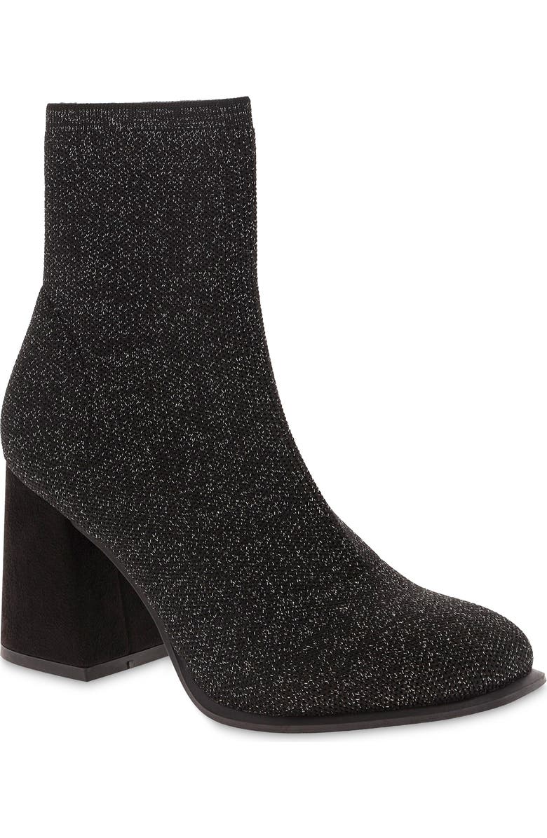 MIA Piana Bootie, Main, color, Black/Silv