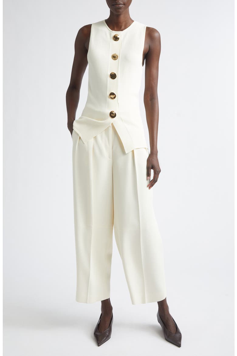 Happer Button-Up Sweater Vest, Alternate, color, 000102 IVORY
