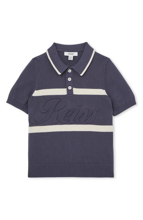 Reiss Kids' Ellis Stripe Cotton Polo In Multi