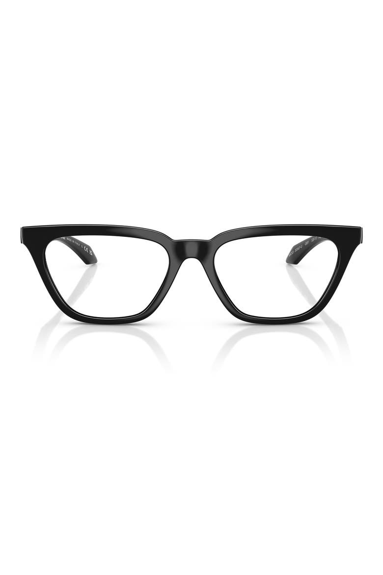 53mm Cat Eye optical glasses, Main, color, BLACK
