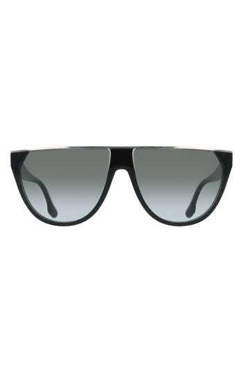 Victoria Beckham 61mm Gradient Tea Cup Sunglasses In Black