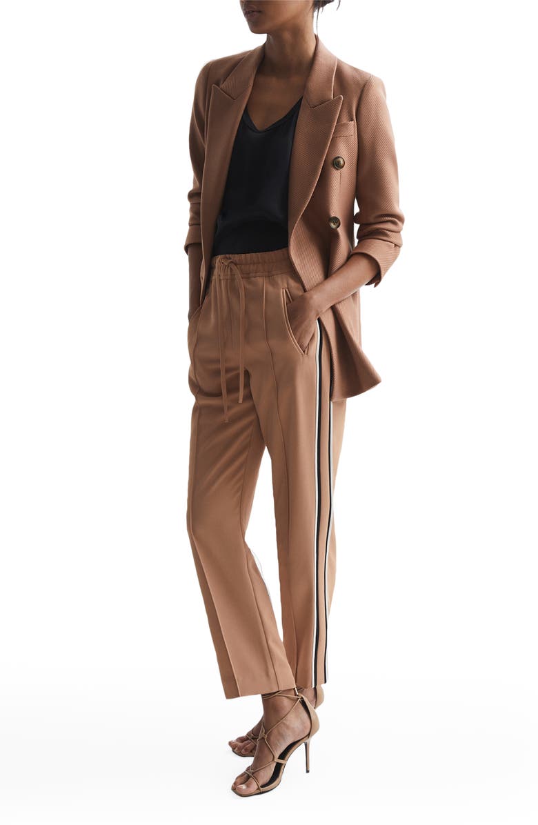 Reiss Tre Side Stripe Tapered Pants, Alternate, color,