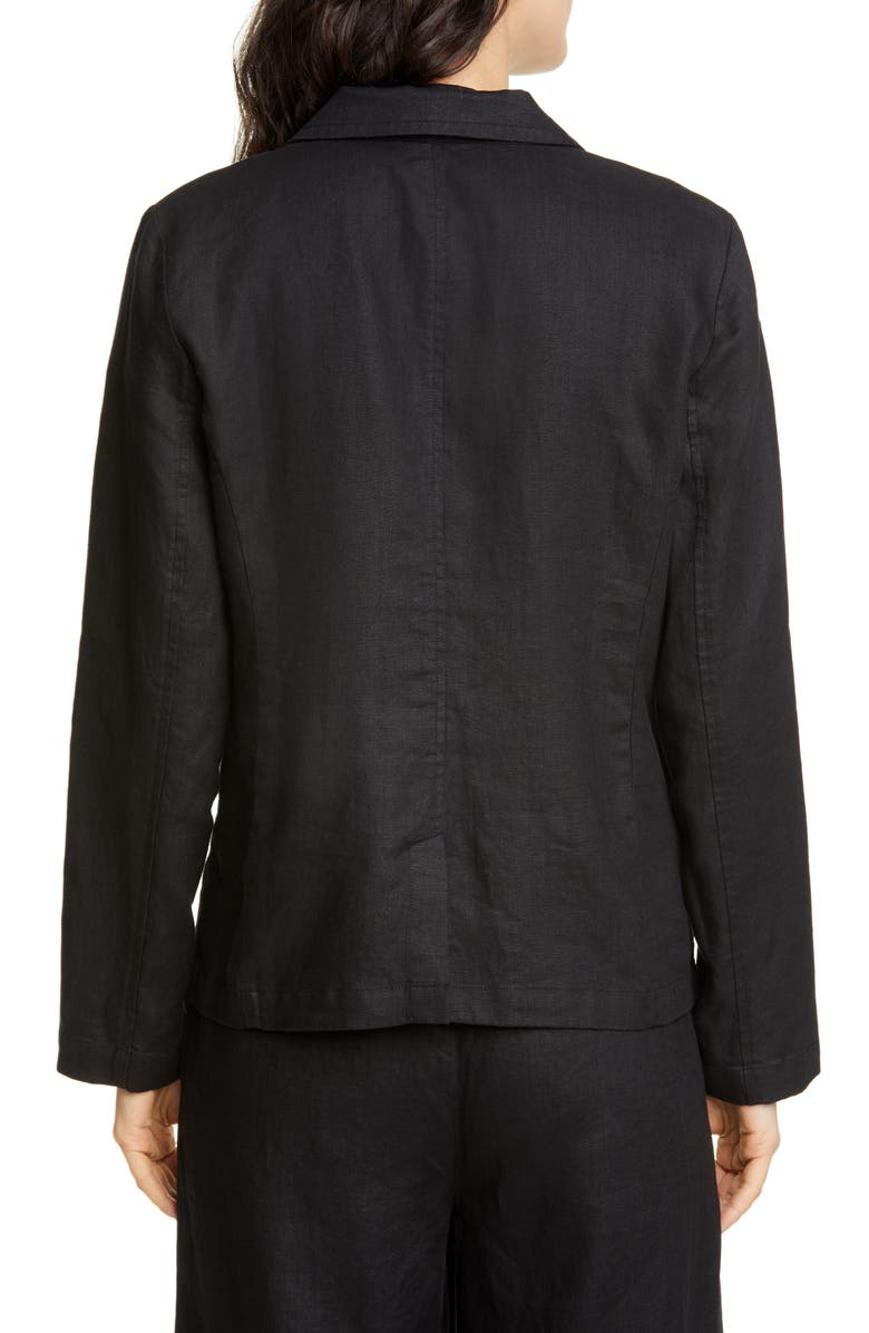 Eileen Fisher Organic Linen Blazer, Alternate, color, 