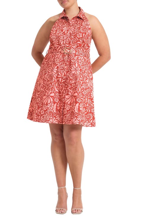 Bellavie Belted Shirtdress (Plus)