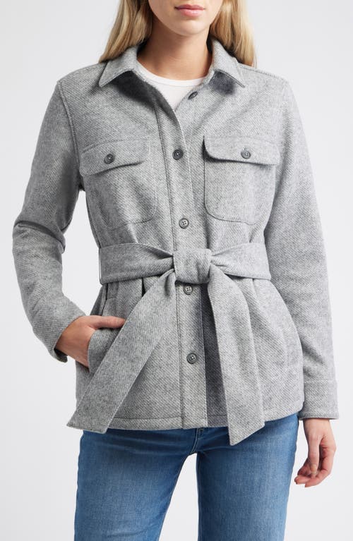 Caslonr Caslon(r) Twill Belted Utility Jacket In Gray