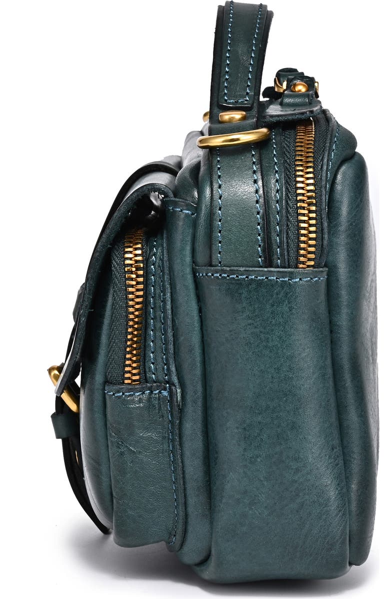 OLD TREND Ficus Leather Crossbody Bag, Alternate, color, Turquoise