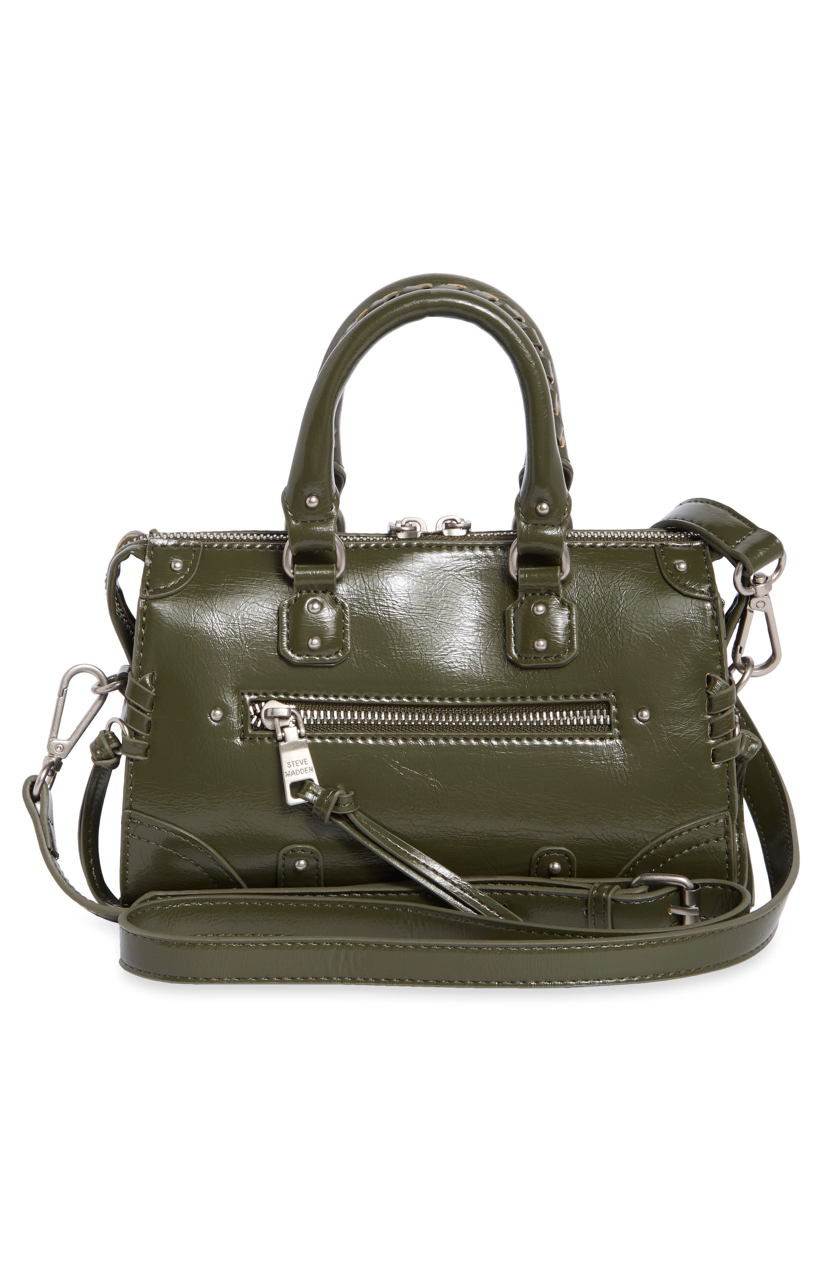 Bharp Faux Leather Crossbody Bag, Alternate, color, OLIVE GLAZED PU
