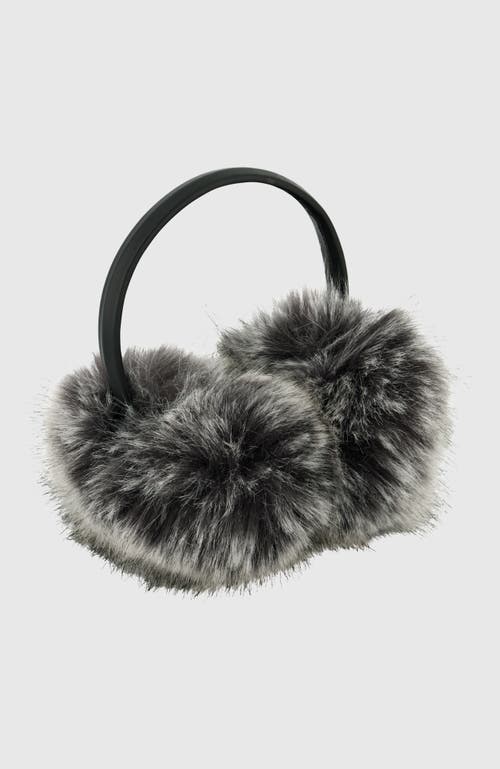 Lyla Grant Fur-free Fox (faux Fur) Earmuffs In Black