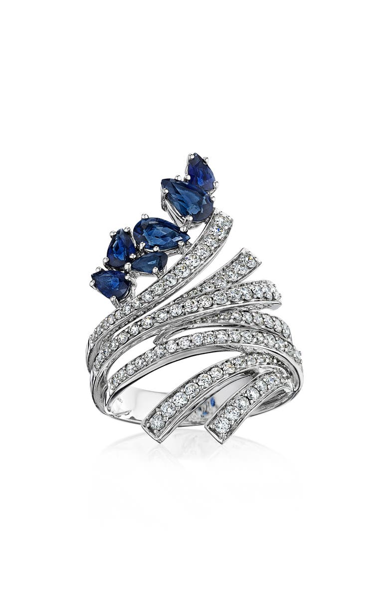 Hueb Mirage Diamond & Sapphire Ring, Main, color,