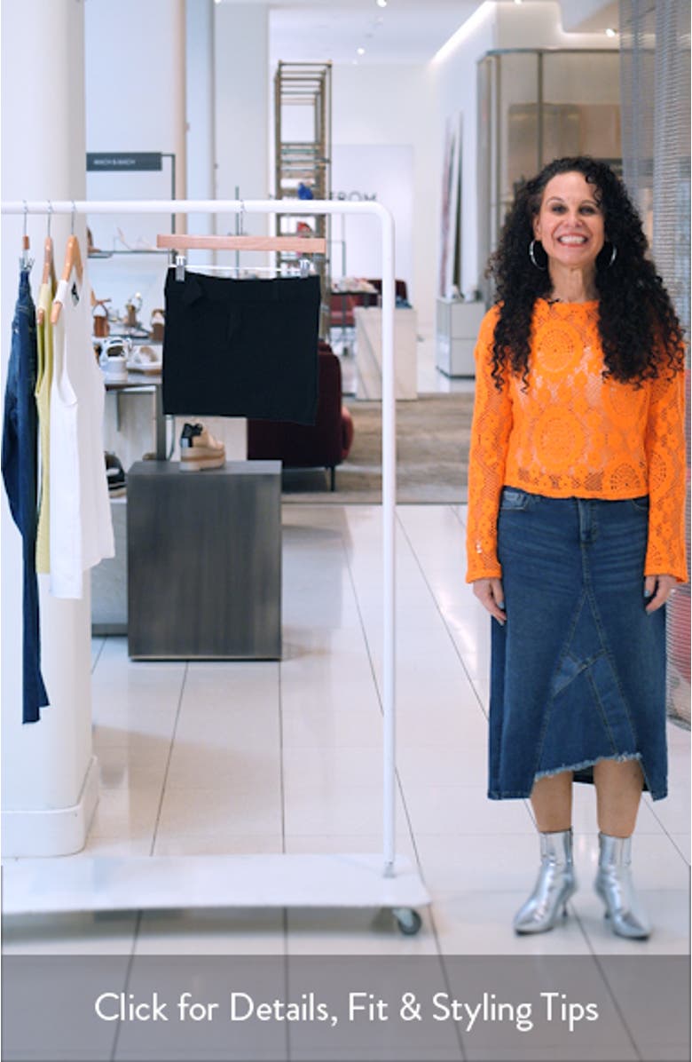 North Night Low Rise Rib Cotton Miniskirt, sales video thumbnail