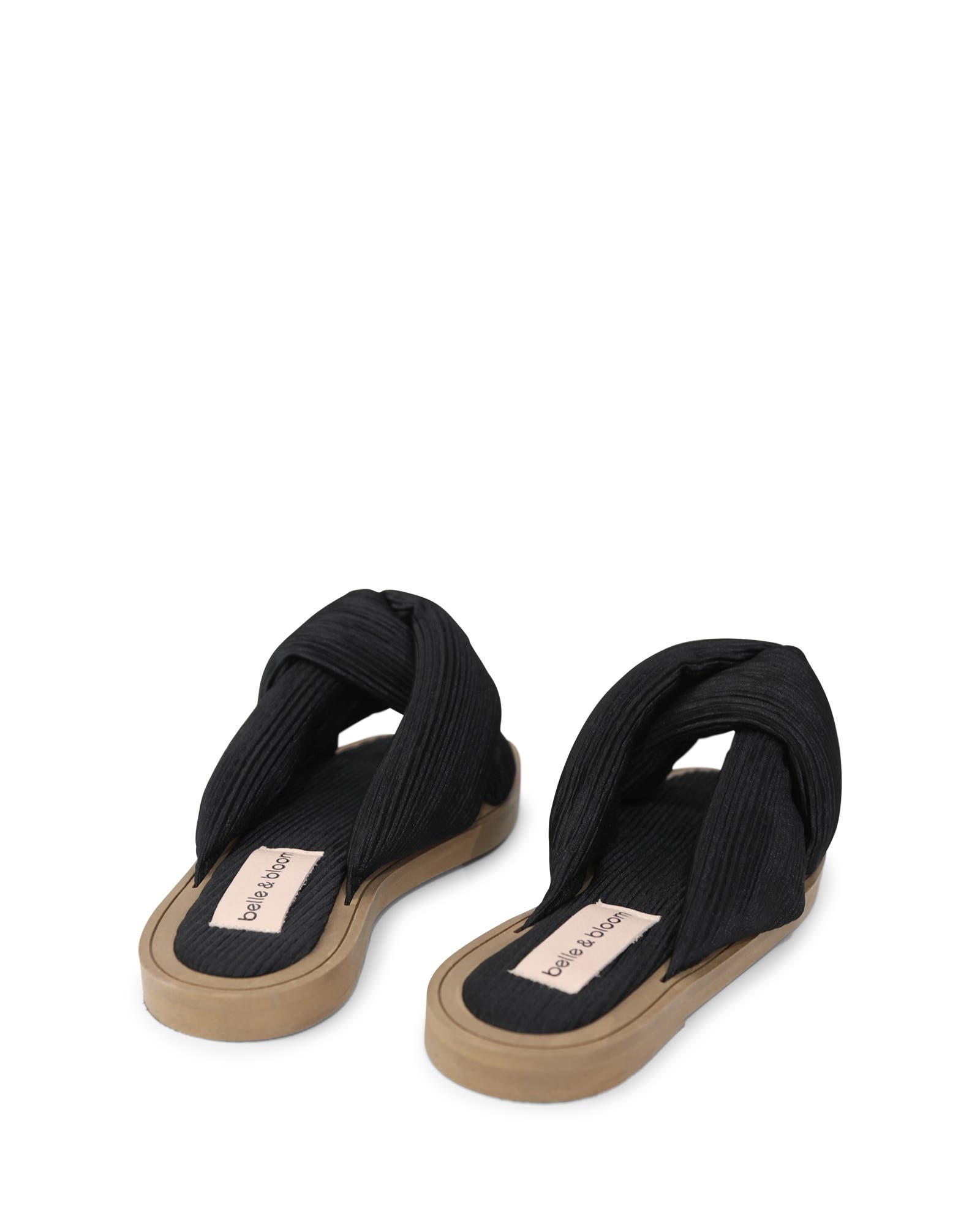 Belle & Bloom Oblivion Slides, Alternate, color, Black