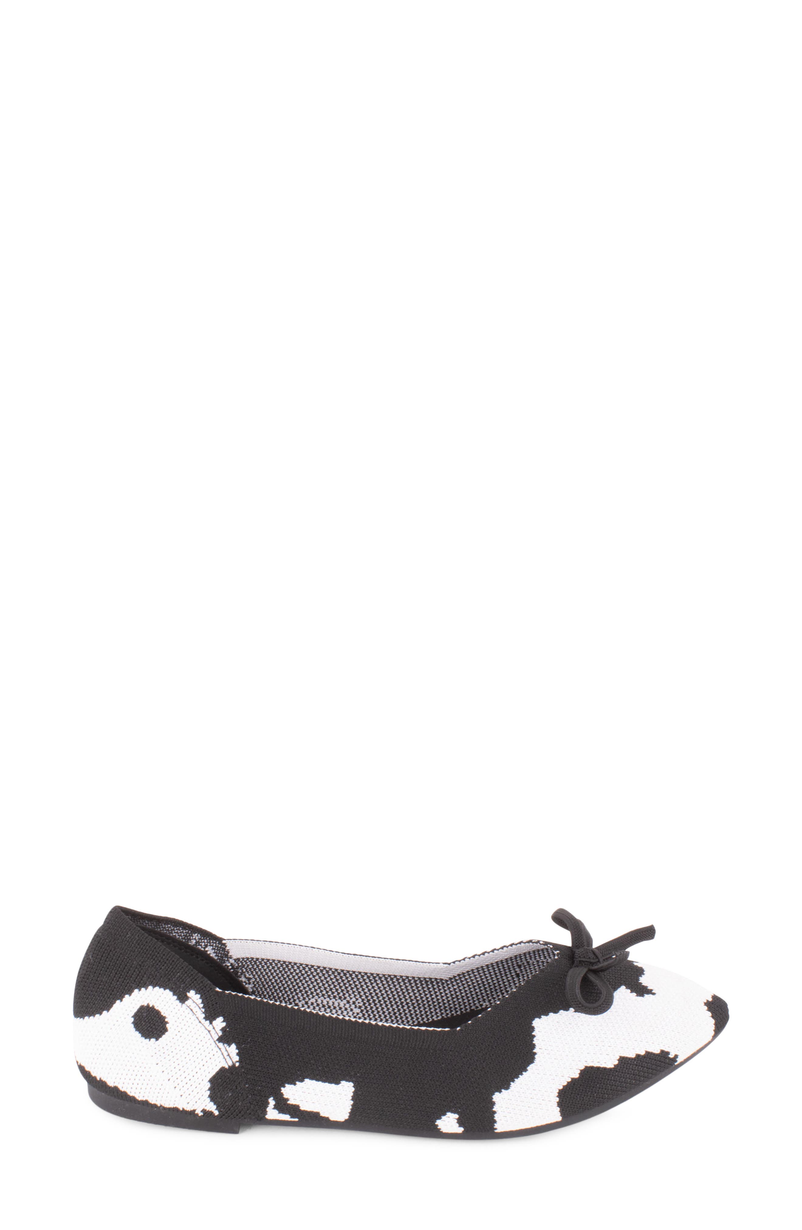 Tahari Tortuga Ballet Flat, Alternate, color, Black Pony