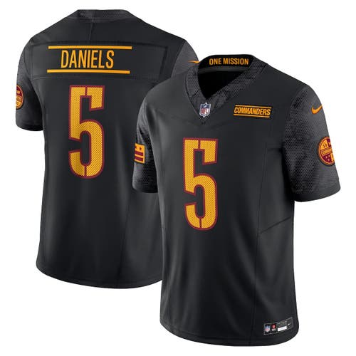 NIKE NIKE JAYDEN DANIELS BLACK WASHINGTON COMMANDERS VAPOR F.U.S.E. LIMITED JERSEY