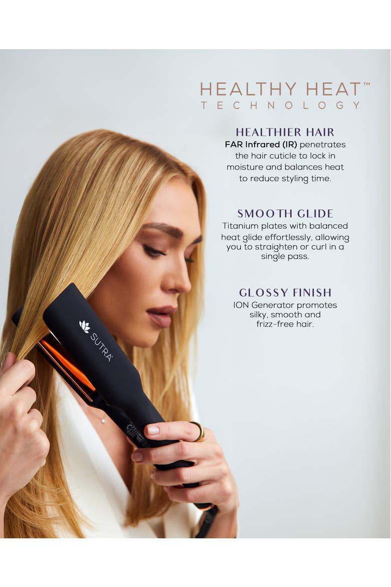 IR2 Infrared Flat Iron - 1.5", Alternate, color, Dark Navy Blue/Black