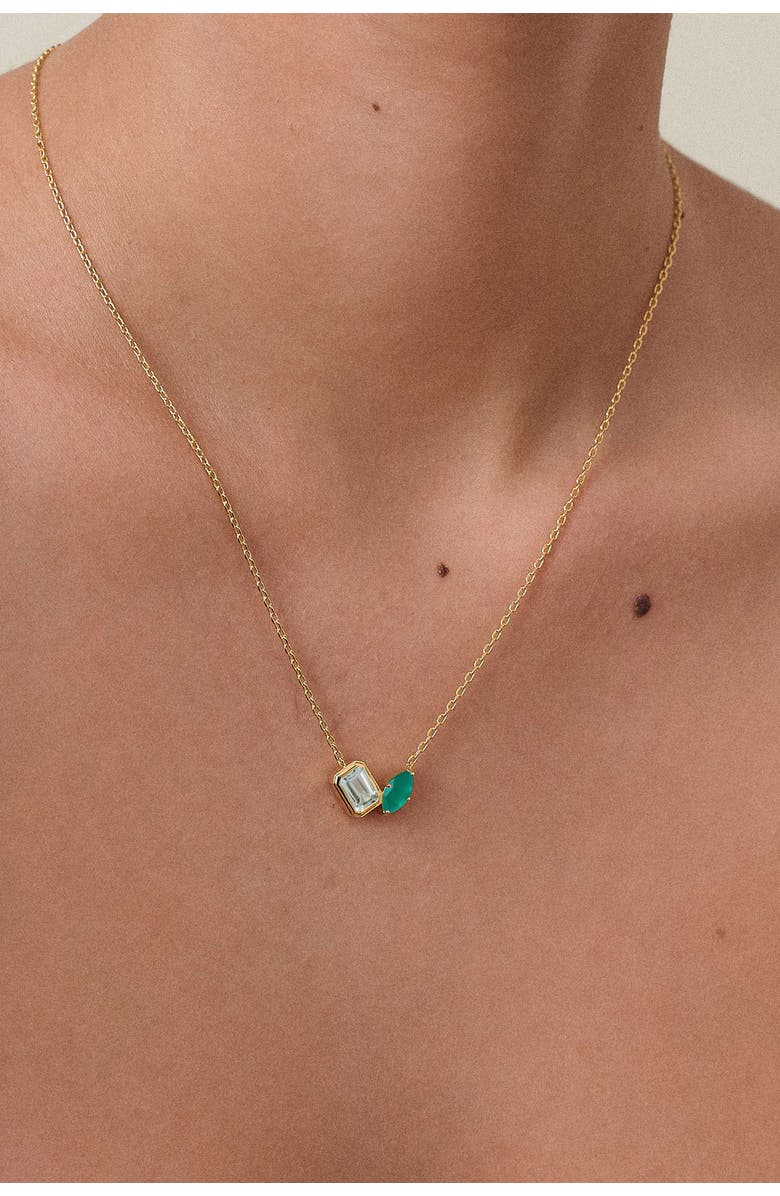 Edge of Ember Toi Et Moi Strength Necklace, Alternate, color, Metallic Gold