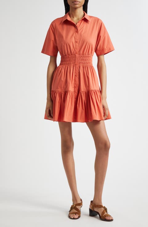 Mckenna  Smock Body Ruffle Dress