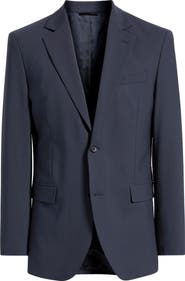 Nordstrom Henrik Trim Fit Solid Stretch Wool Suit Jacket