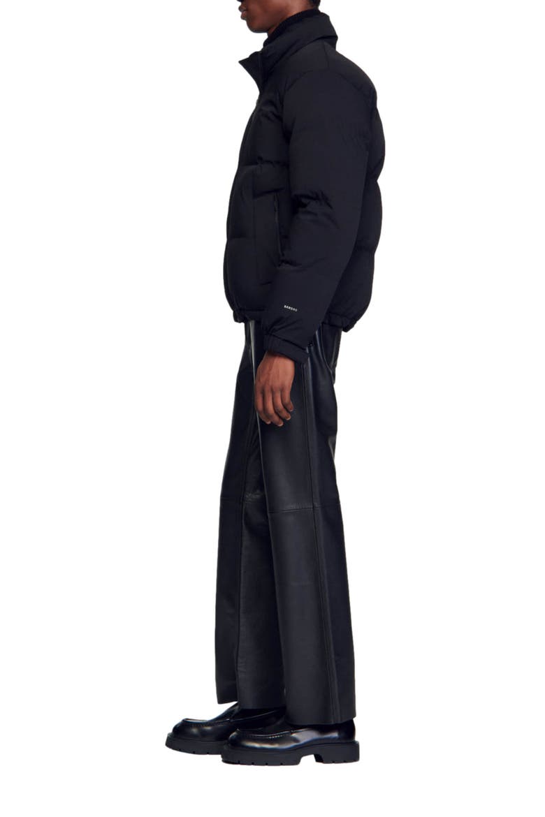 Oversized puffer jacket, Alternate, color, Black