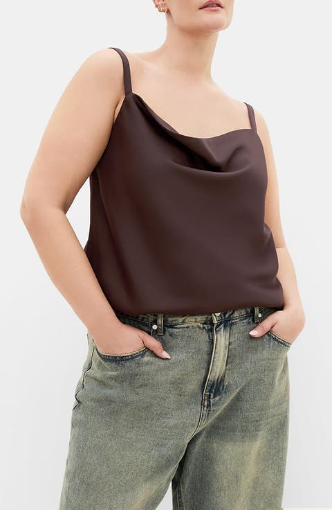 Cowl Neck Satin Camisole