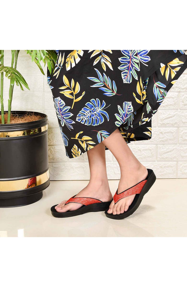 AEROTHOTIC Aislynn Flip Flop, Alternate, color, Red