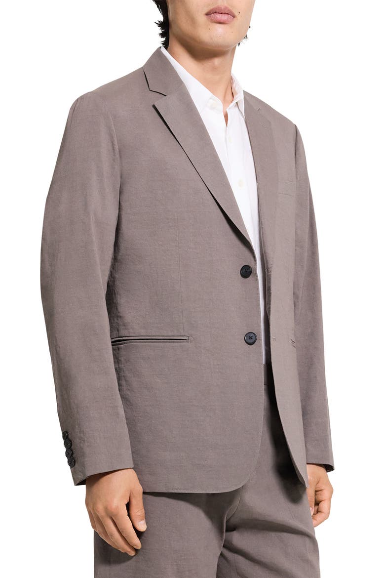 Standard Linen Blend Suit Jacket, Alternate, color, MOREL