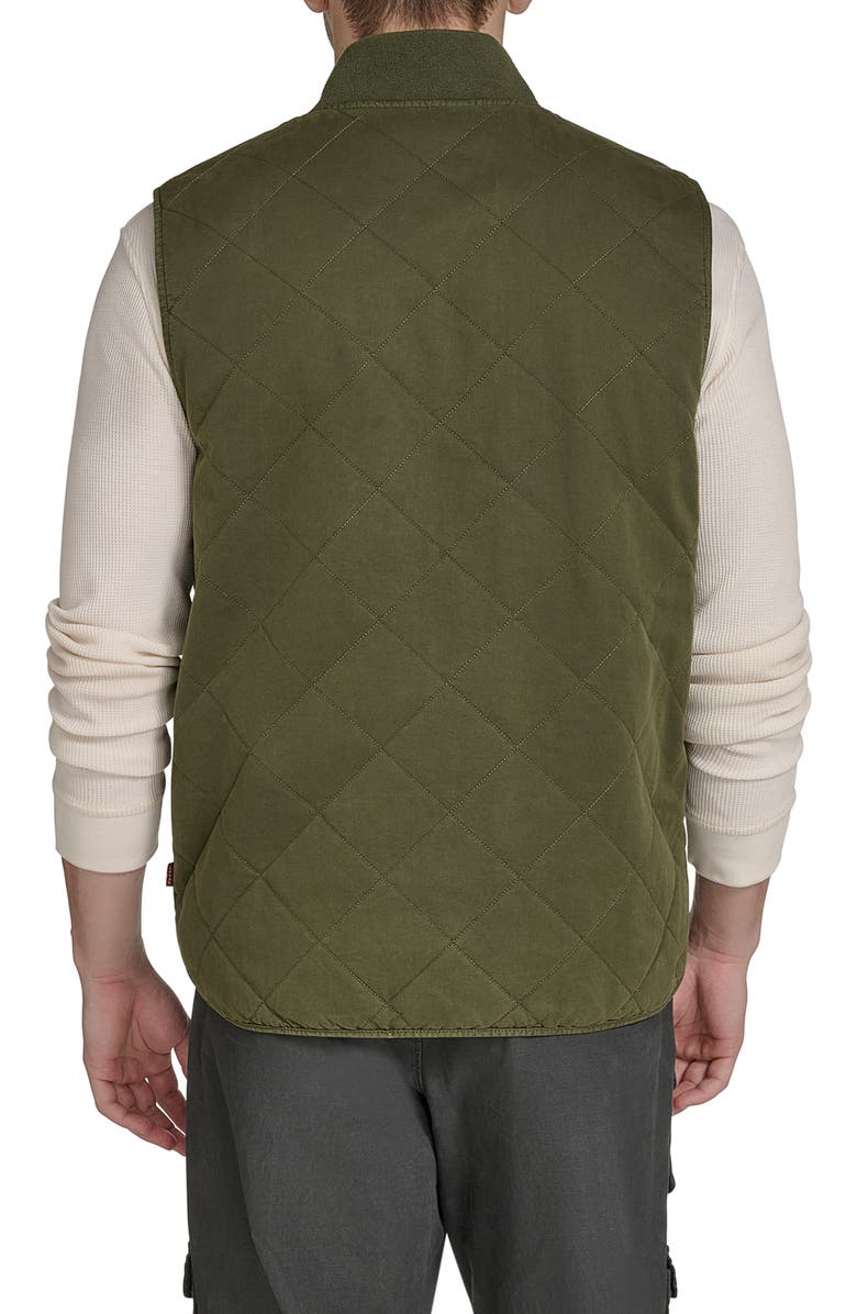 Levi's Diamond Quilted Workwear Vest, Alternate, color, Olive
