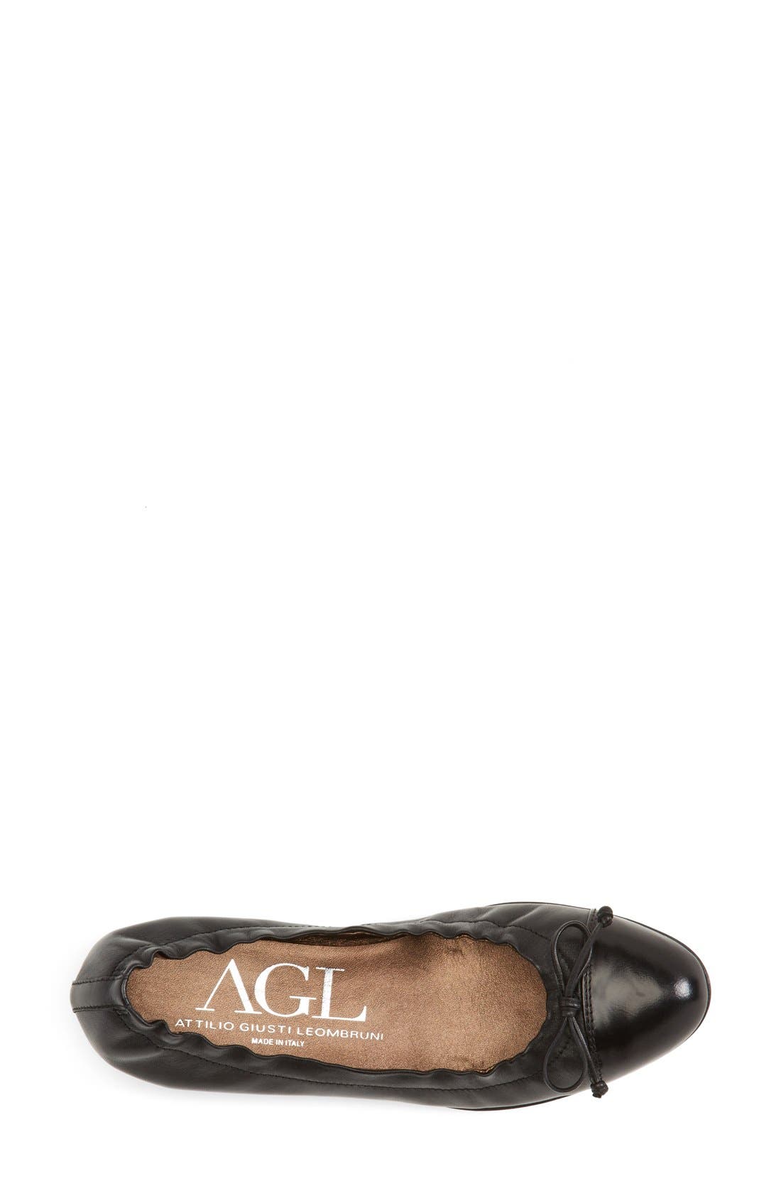 AGL Leather Ballet Flat, Alternate, color, 