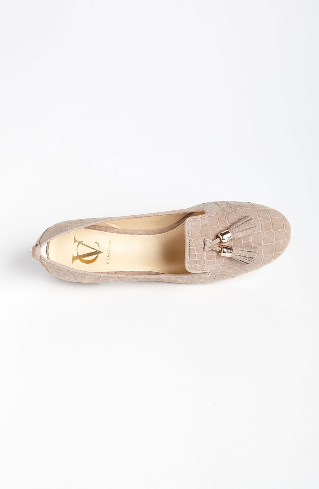 'Nancy' Loafer, Alternate, color, DARK TAUPE CROCO