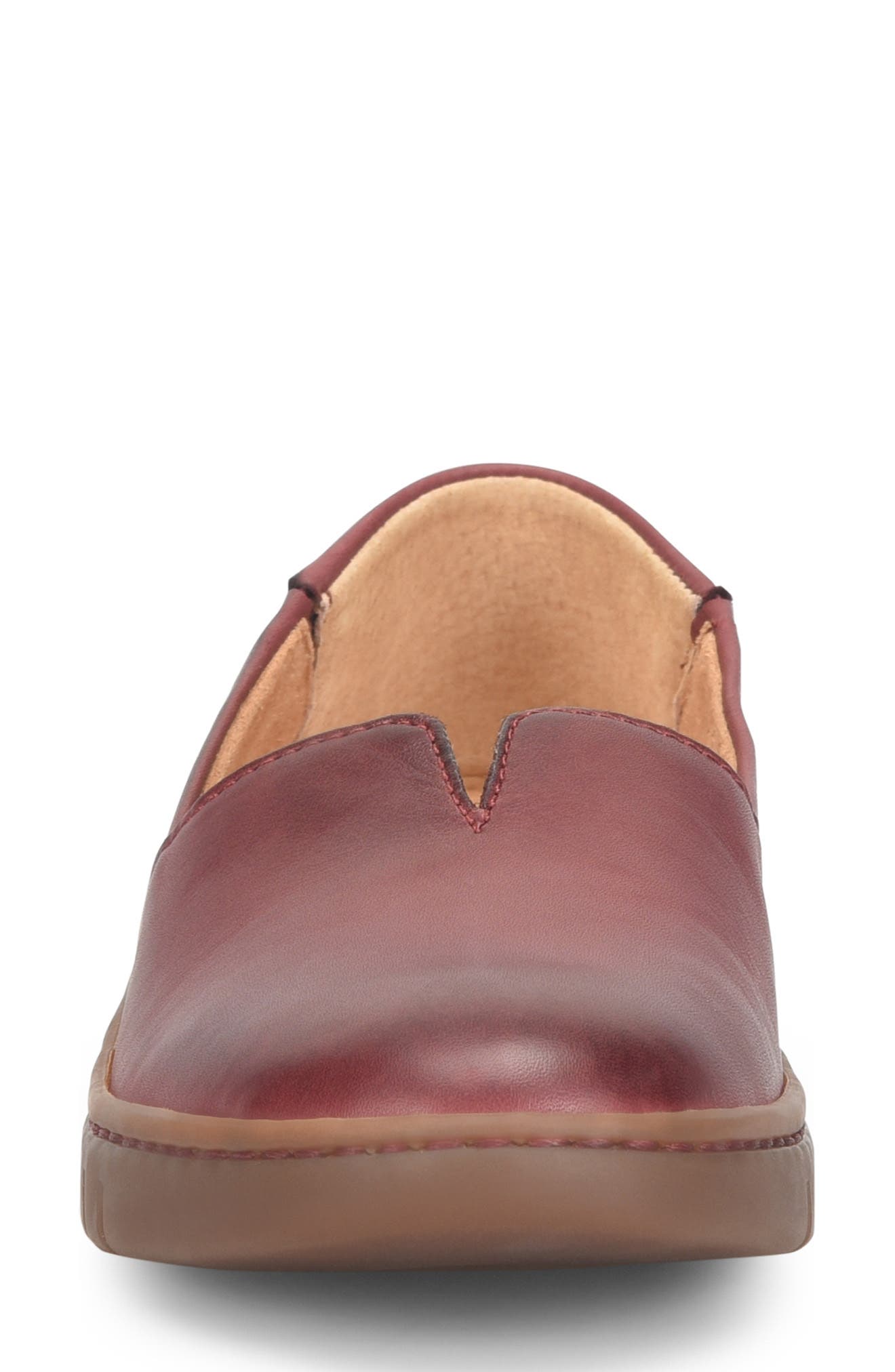 Sebra II Flat, Alternate, color, BURGUNDY LEATHER