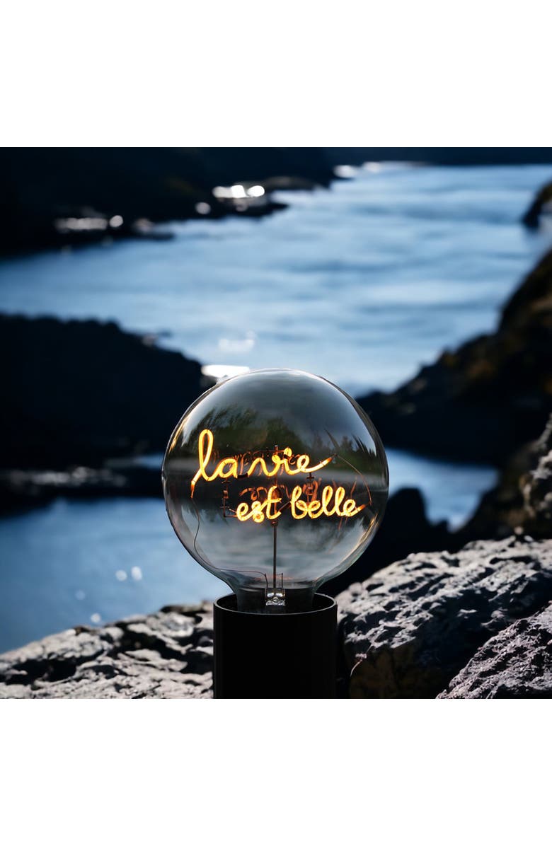 MITB La Vie Est Belle Portable Table Lamp, Alternate, color, Black