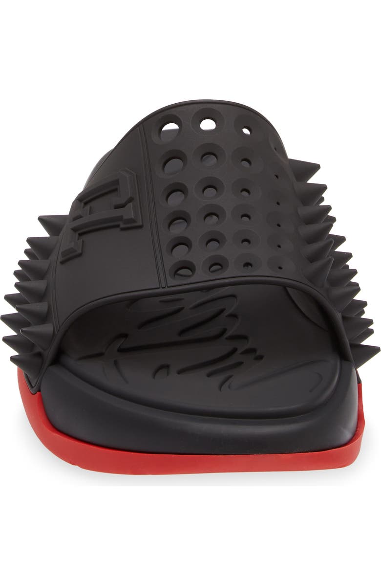 Christian Louboutin Take It Easy Slide Sandal, Alternate, color, Black