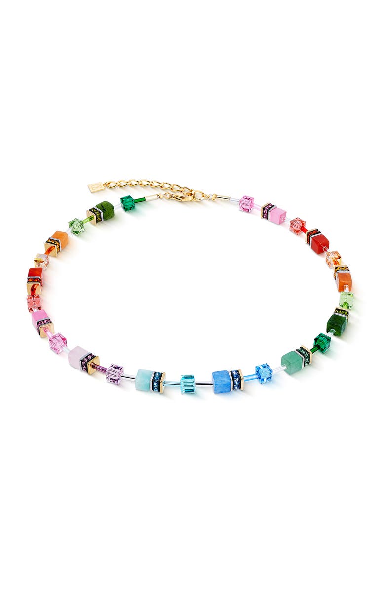 COEUR DE LION Geocube Iconic Precious Necklace, Main, color, Rainbow