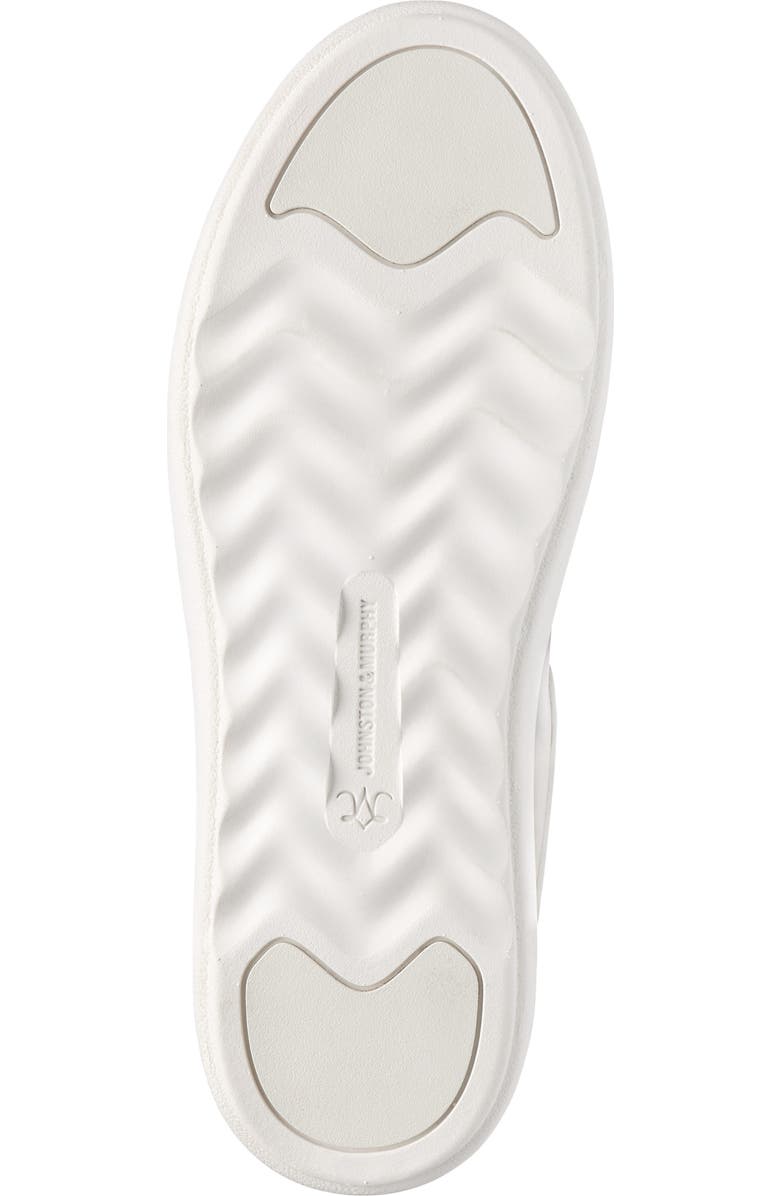 Johnston & Murphy Cammie Platform Sneaker Mule, Alternate, color, White Nappa Leather