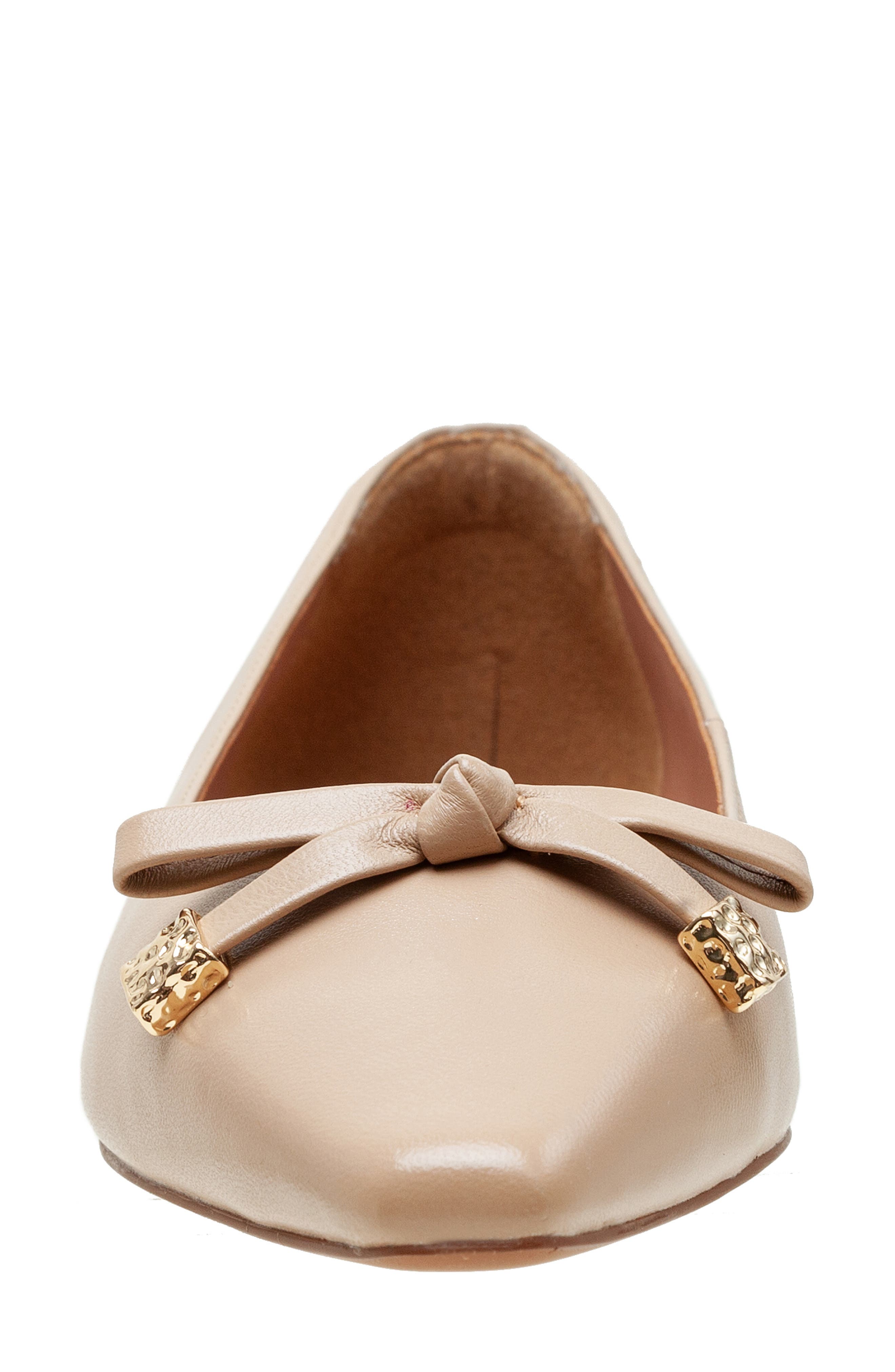 Linea Paolo Nicolis Pointed Toe Flat, Alternate, color, Blush Pink