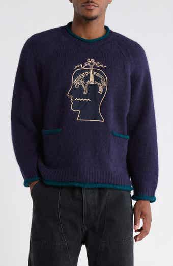 x Brooks Brothers California Logo Embroidered Roll Neck Baby Alpaca Blend Sweater