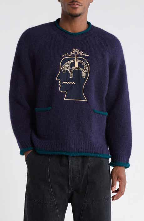 x Brooks Brothers California Logo Embroidered Roll Neck Baby Alpaca Blend Sweater