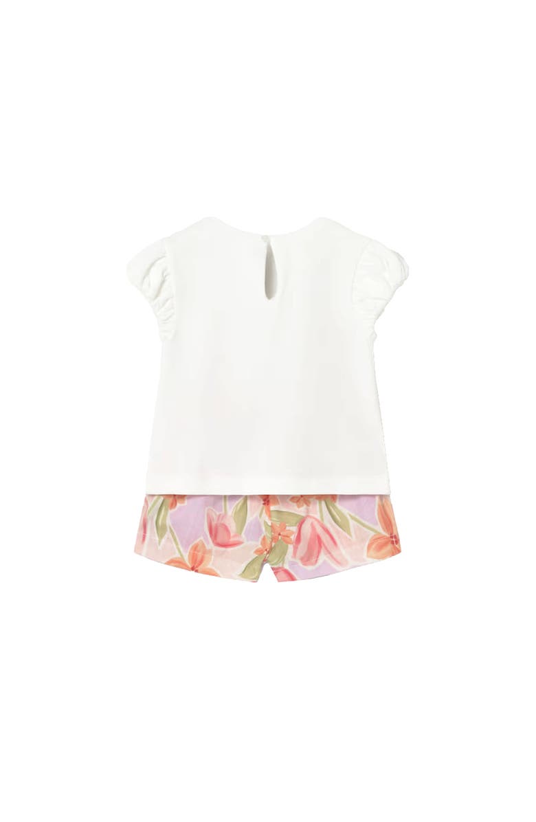 Mayoral Floral Set, Alternate, color, White