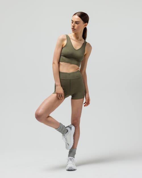 Reformer The V-neck Sports Bra In Green