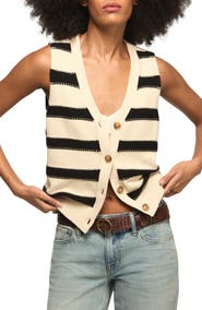 Lucky Brand Stripe Sweater Vest