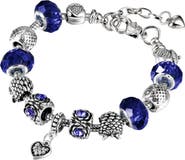 Donatello Gian Heart Charm Bracelet