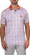 Maceoo Martyr0012 Print Golf Polo