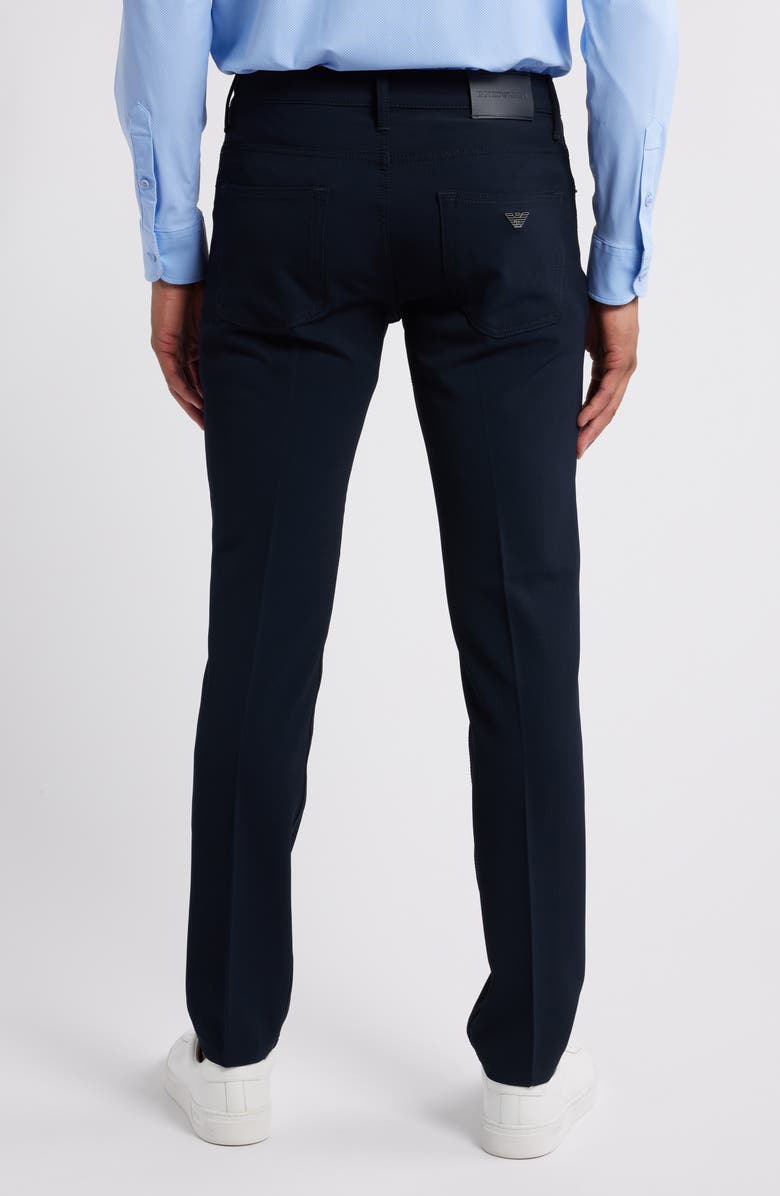 Emporio Armani Techno Corduroy Five-Pocket Pants, Alternate, color, Solid Blue Navy